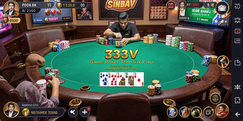 Gameplay seru dari aplikasi poker 333V yang mengasyikkan.