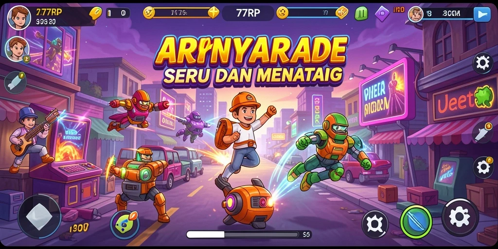 Tampilan gameplay menantang dalam 77RP yang penuh aksi.