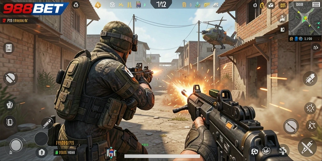 Tampilan gameplay seru dan menegangkan dari 988BET.