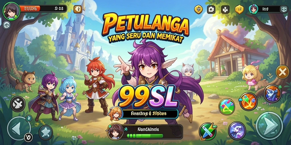 Gambaran gameplay menakjubkan dari 99SL dengan karakter Anime yang mengagumkan.