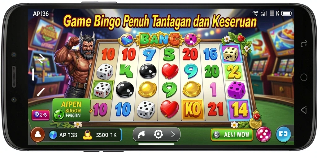 Screenshot gameplay seru API36 menampilkan aksi permainan Bingo.