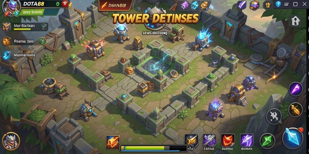 Tampilan gameplay DOTA88 dengan strategi pertahanan yang intens.
