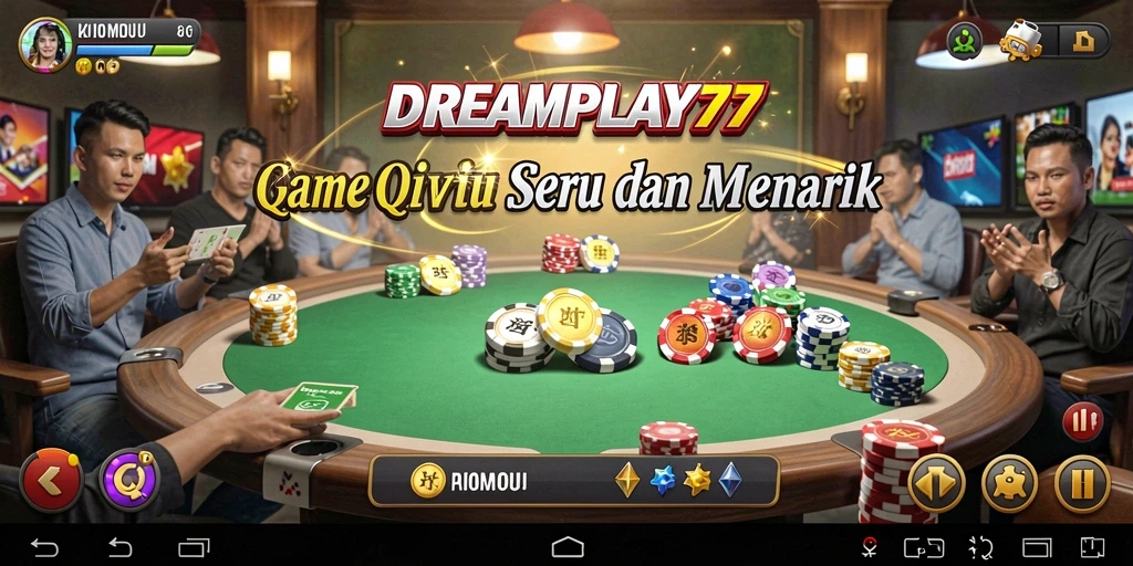 Gameplay QiuQiu yang seru dan kompetitif di DREAMPLAY77.