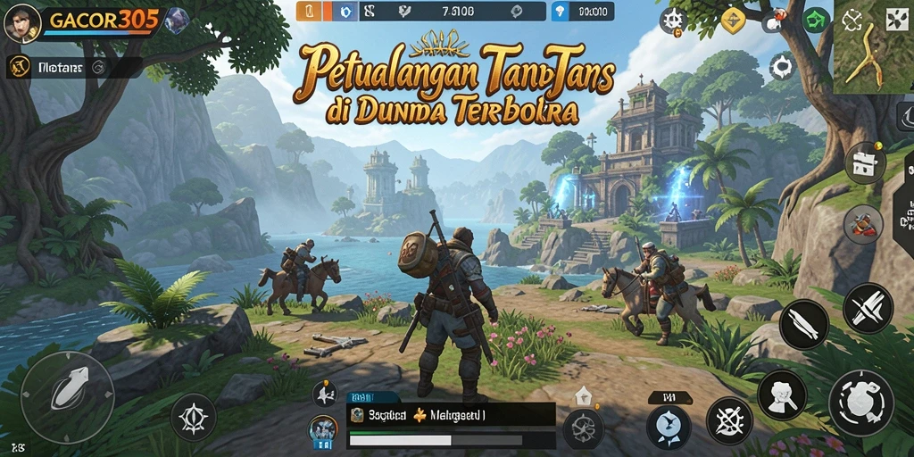 Tangkapan layar menampilkan petualangan epik dalam dunia terbuka GACOR305.