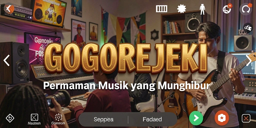 Screenshot GOGOREJEKI menampilkan gameplay yang seru dan interaktif dalam permainan musik.