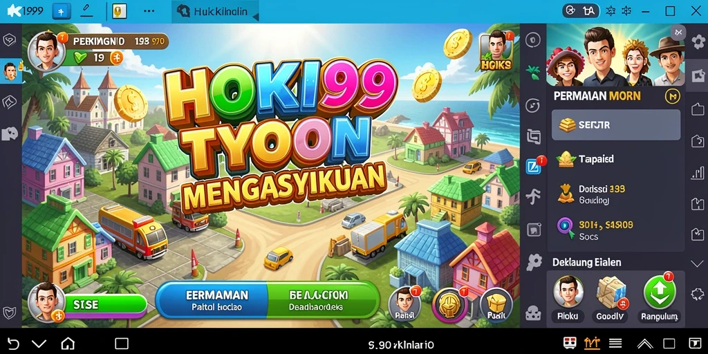 Tampilan menarik HOKI99 dengan gameplay Tycoon yang mengasyikkan.