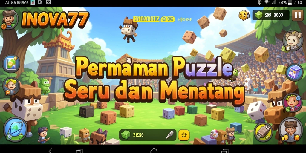 Tampilan seru gameplay Puzzle di INOVA77 dengan tantangan menarik.