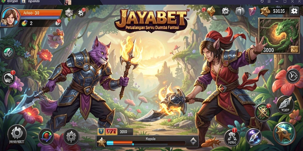 Tampilan gameplay RPG yang mendebarkan dan mengasyikkan.