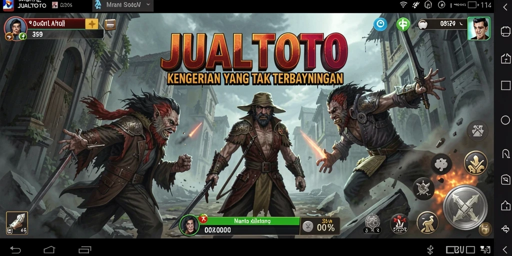 Gameplay menegangkan di JUALTOTO dengan hantu dan monster.