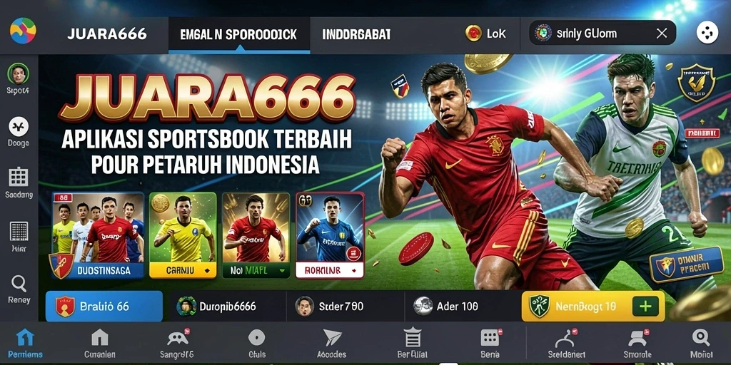 Screenshot JUARA666 menampilkan pengalaman taruhan olahraga yang mendebarkan.