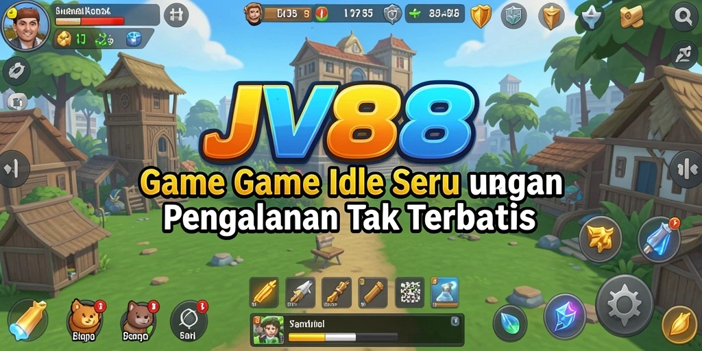Screenshot gameplay JV88 menunjukkan aksi seru di dunia Idle.