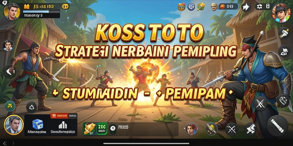 Tampilan gameplay KOSTOTO yang mendebarkan dan penuh strategi.