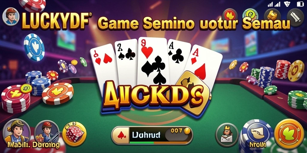 Tampilan gameplay LUCKYDF yang seru dan interaktif.