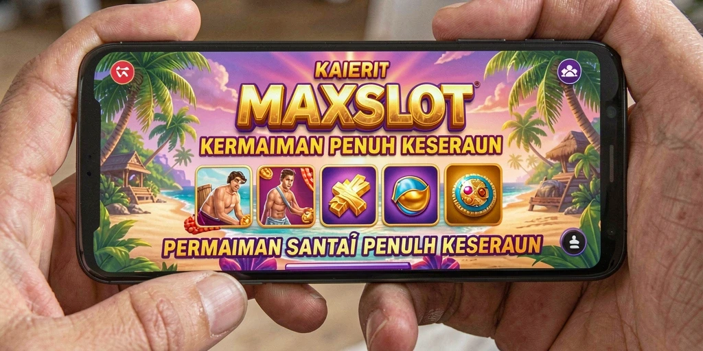 Tampilan gameplay <strong>MAXSLOT</strong> yang ceria dan penuh warna.