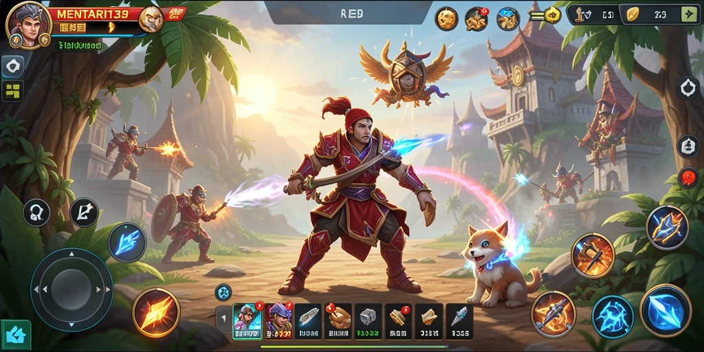 Screenshot MENTARI138 menampilkan gameplay SLG yang seru dan strategis.