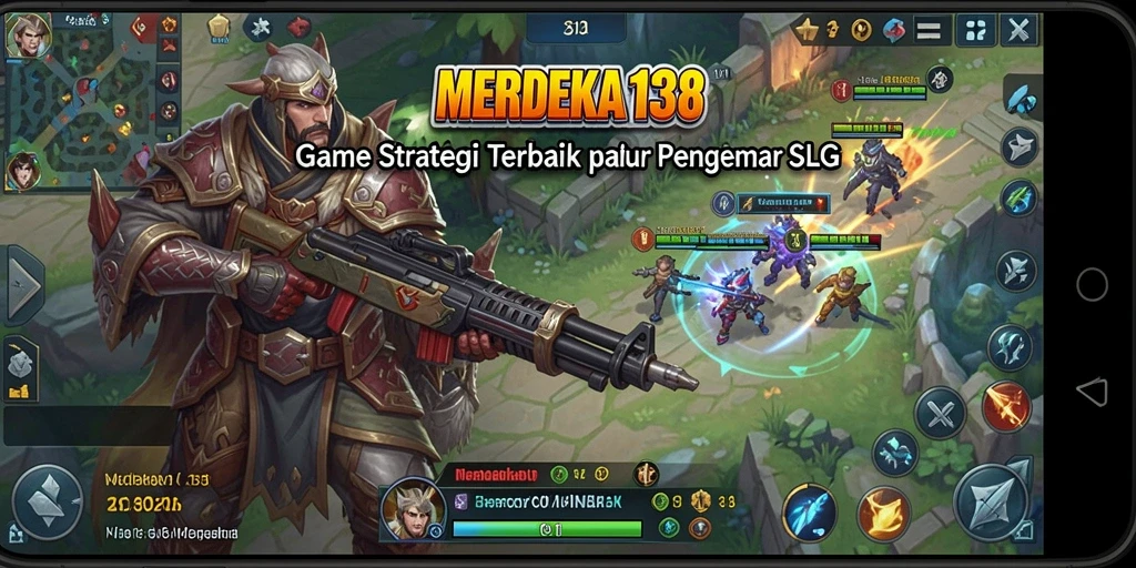 Tangkapan layar gameplay <strong>MERDEKA138</strong> yang menunjukkan pertarungan strategi mendebarkan.