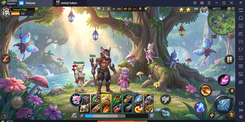 Tangkapan layar gameplay PF777 menampilkan aksi petualangan yang seru.