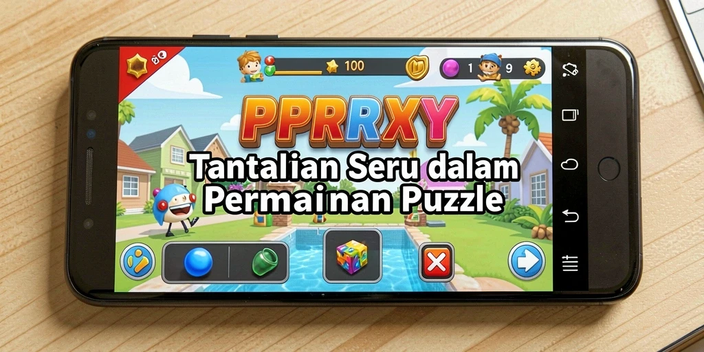 Tampilan utama gameplay PPRRYY yang menantang dan menarik.