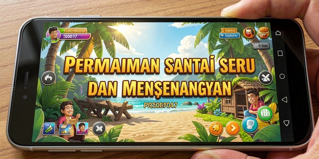 Tangkapan layar gameplay PRG007 dengan grafis yang cerah dan mendebarkan.