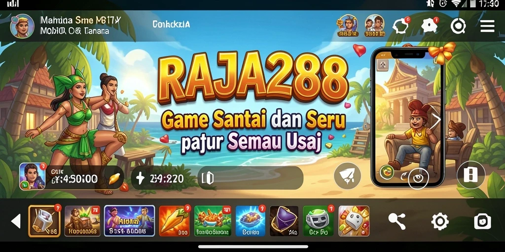 Tampilan menarik permainan Casual RAJA288 dengan gameplay yang seru.