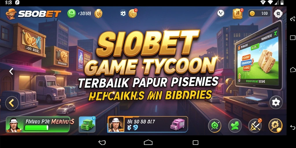 Tampilan gameplay SBOBET yang menarik dengan elemen Tycoon.