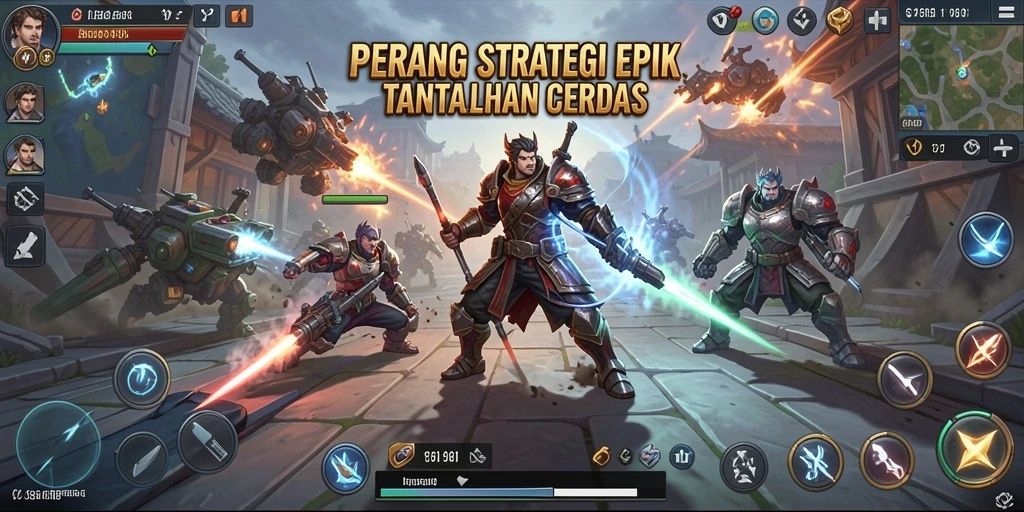 Tangkapan layar V21 menampilkan momen strategis dalam pertempuran.