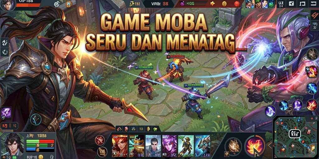 Gameplay seru dan strategi mendebarkan dalam MOBA VIP188.