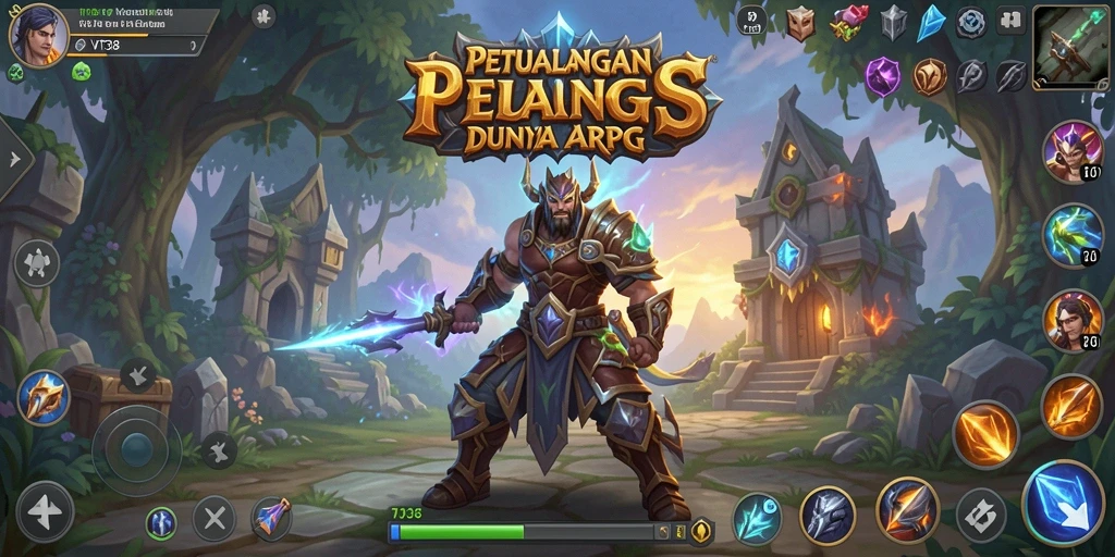 Screenshot VT38 menampilkan aksi pertarungan di dunia ARPG yang menegangkan.