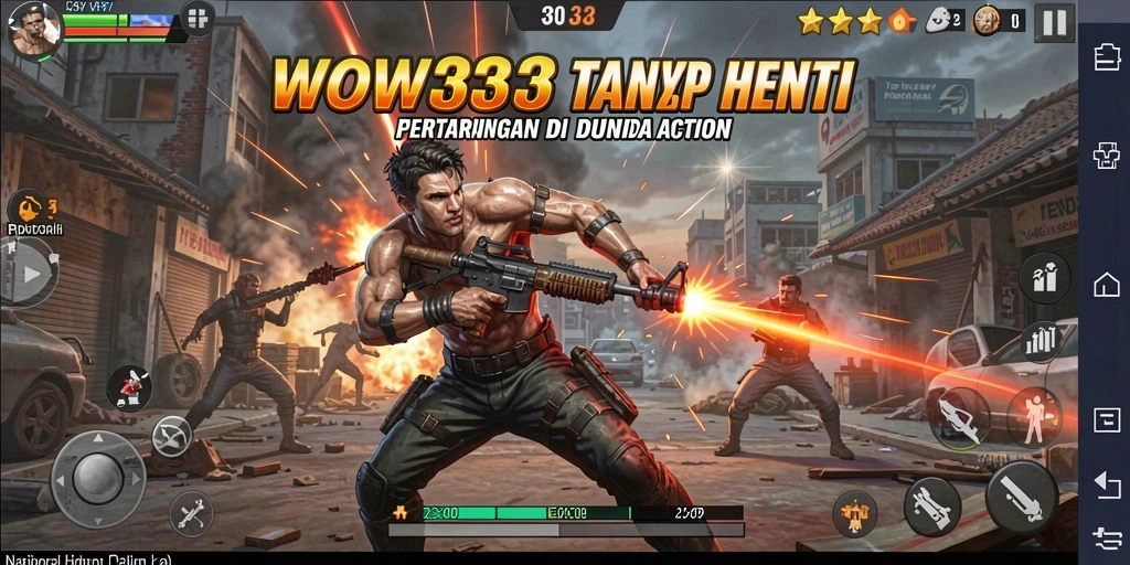 Tangkapan layar menampilkan aksi seru dalam WOW33