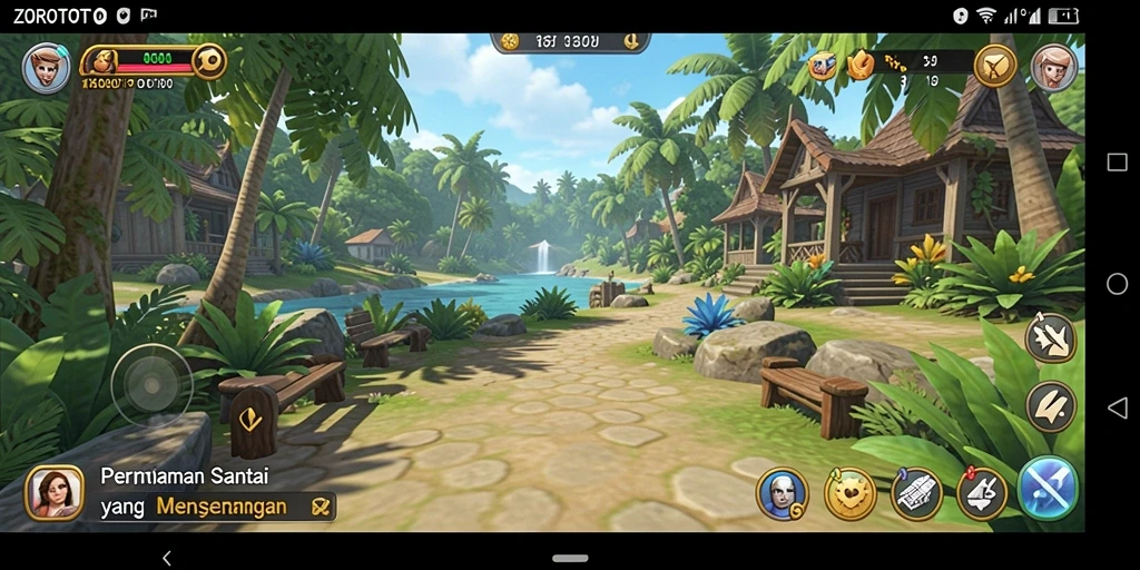 Tampilan gameplay menarik dari ZOROTOTO yang mengasyikkan.